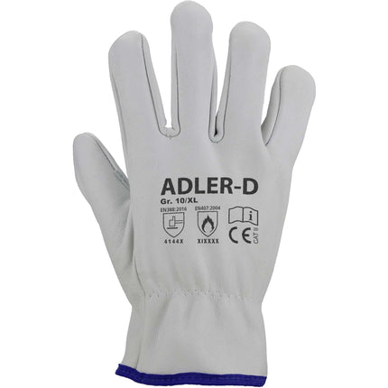 ADLER-D full-grain cowhide leather driver gloves